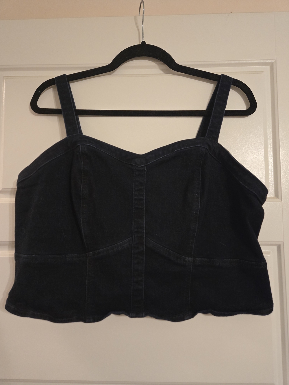 torrid Dark Indigo Denim Bustier Crop Top